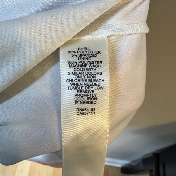 Eliza J. Floral Kaleidoscope Pink Striped Print Shift Jersey Dress Plus Size 14W - Picture 7 of 7